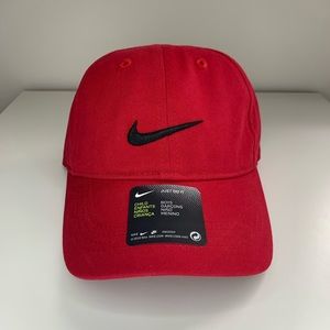 Nike Boys 4-7 Velcro Adjustable Red Hat